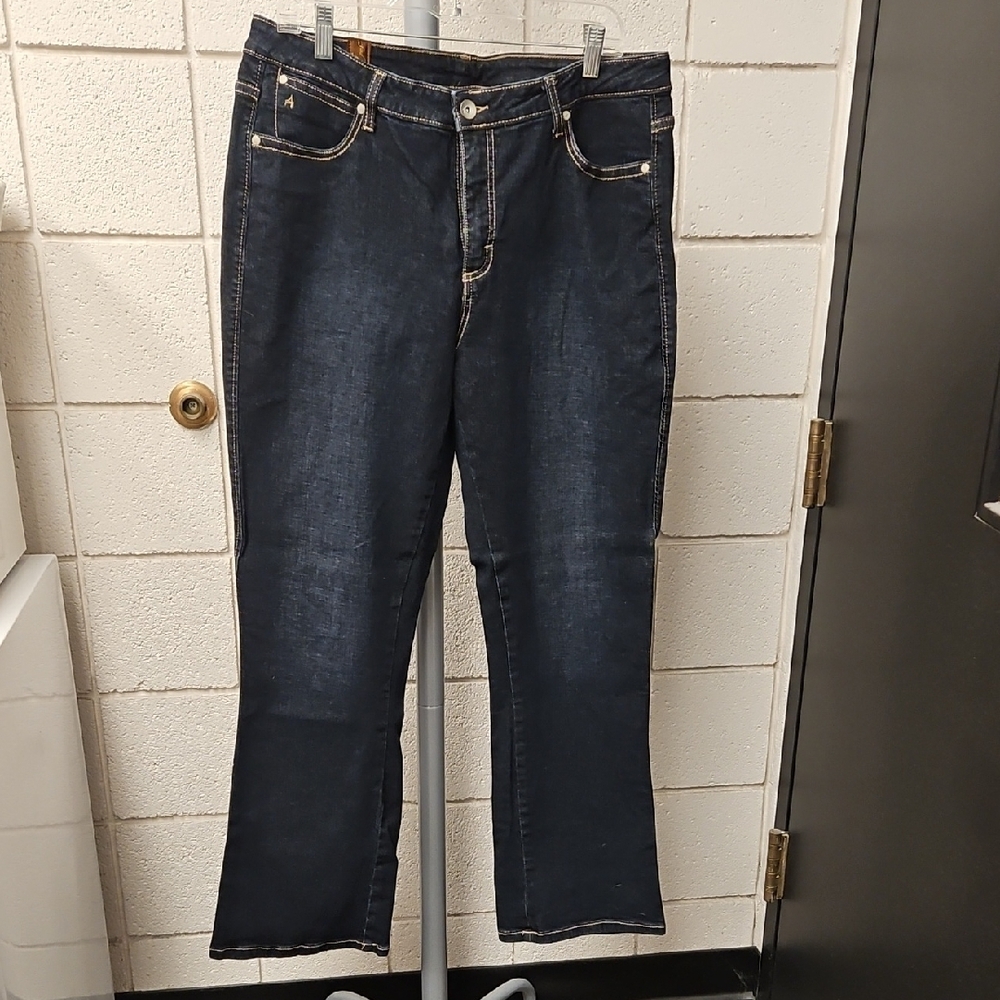 Aura Blue Straight Leg Jeans